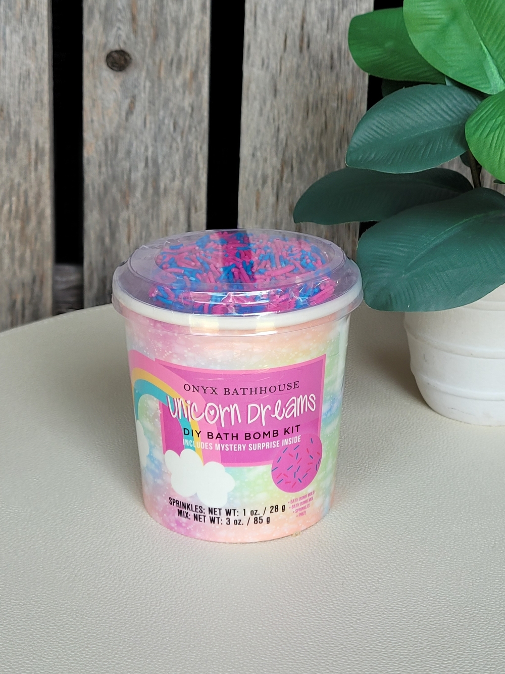 Unicorn Dreams Rainbow DIY Bath Bomb Kit With Pink & Blue Sprinkles - Picture 4 of 4